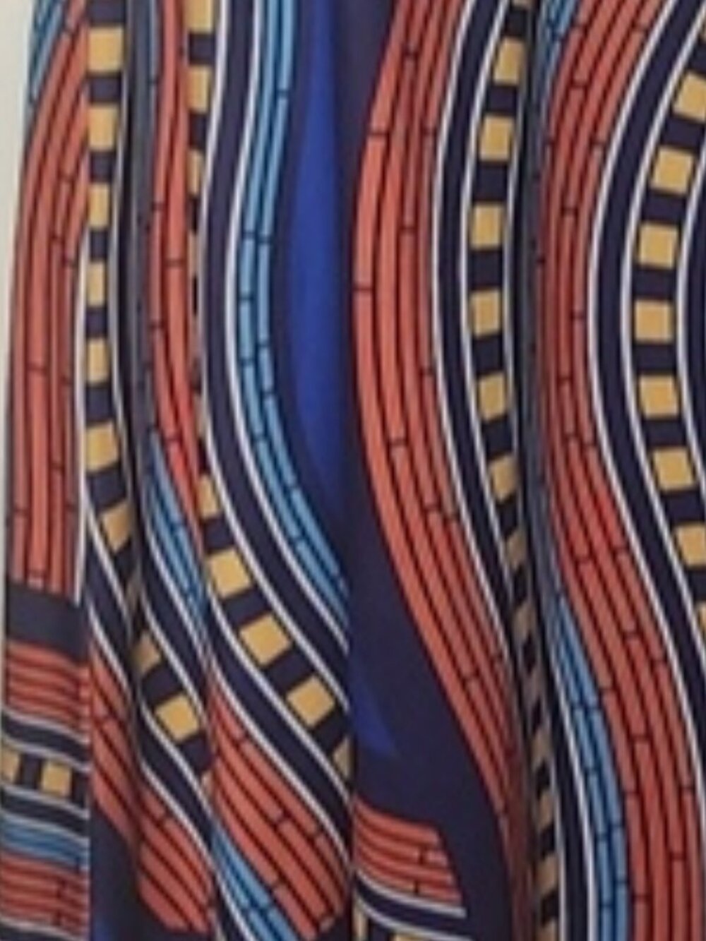 Blue Tribal-Print Halter Maxi Dress